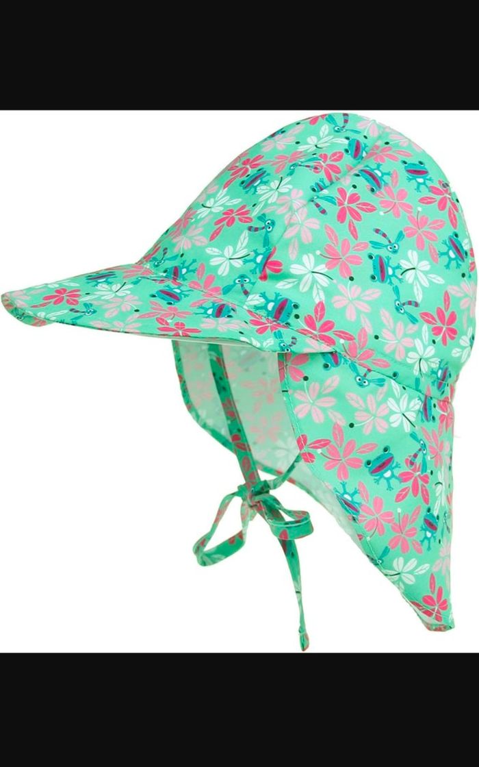 Chapeau anti-UV avec visière et protection à l'arrière pour bébé fille