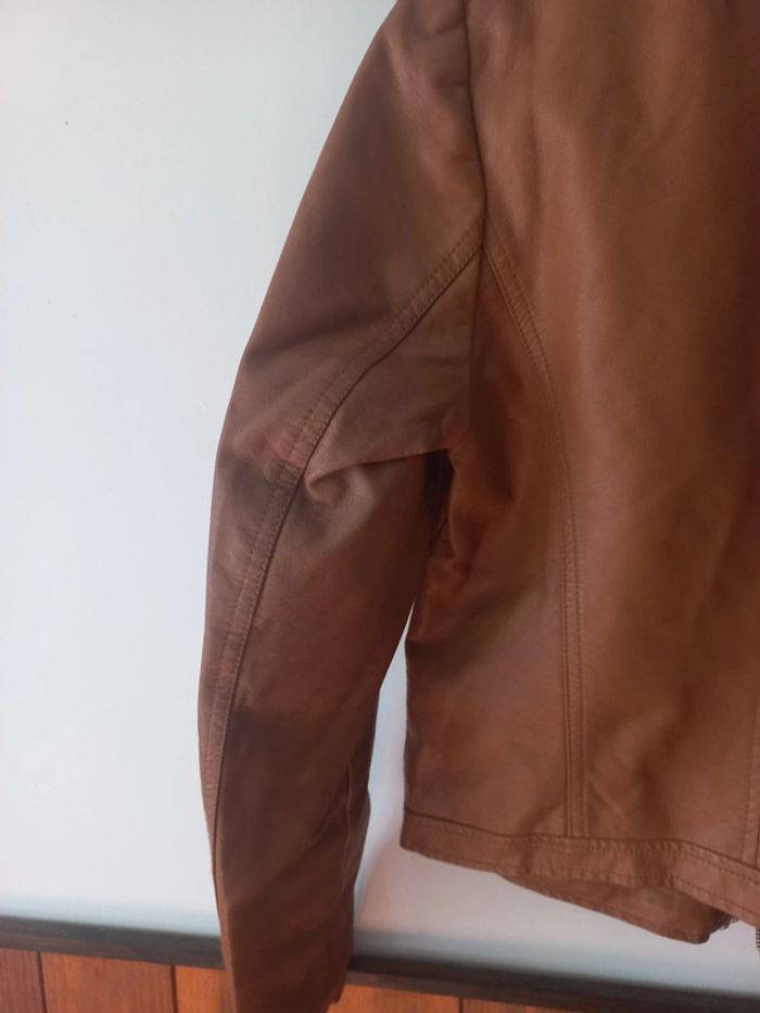 Veste droite zippée beige - photo numéro 9