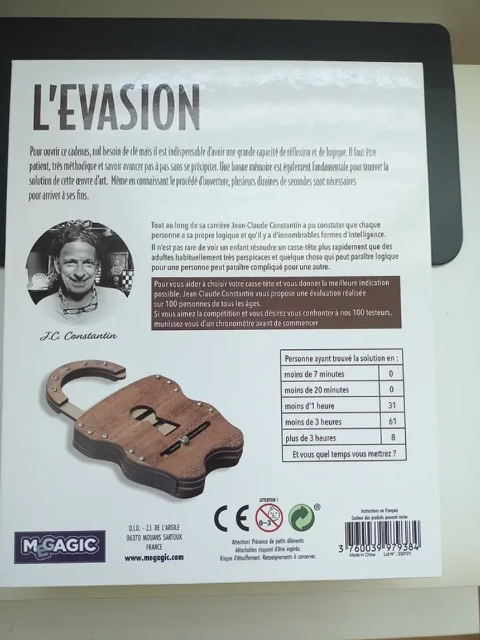 L'évasion, casse tête neuf - photo numéro 2