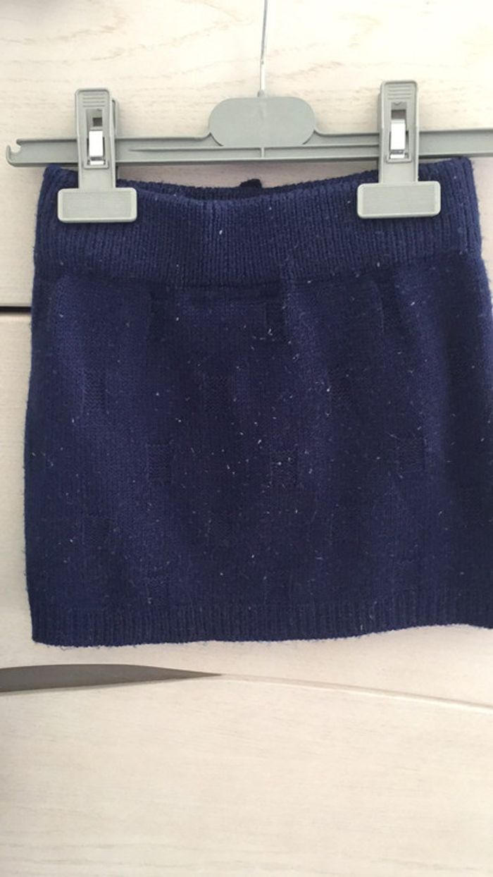Jupe avec noeud bleu marine 4 ans - photo numéro 3