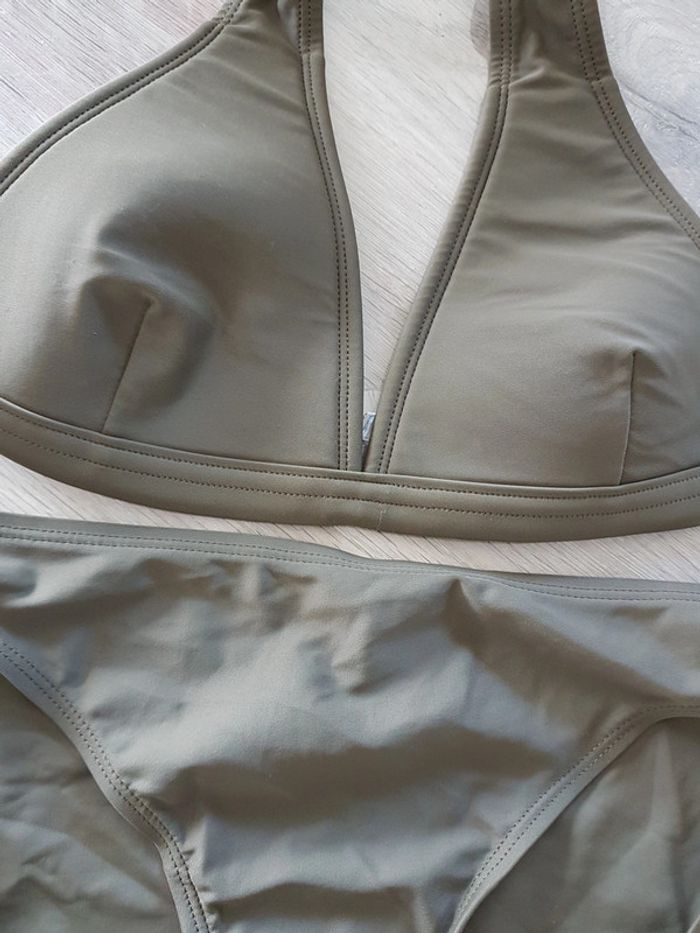 Maillot de bain 2 pièces kaki - photo numéro 4