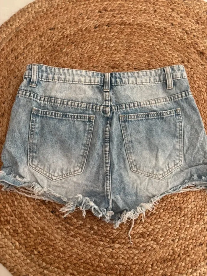 Short en jean taille haute - photo numéro 5