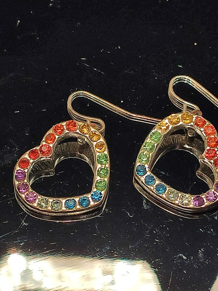 Boucles d'oreilles fantaisie cœur