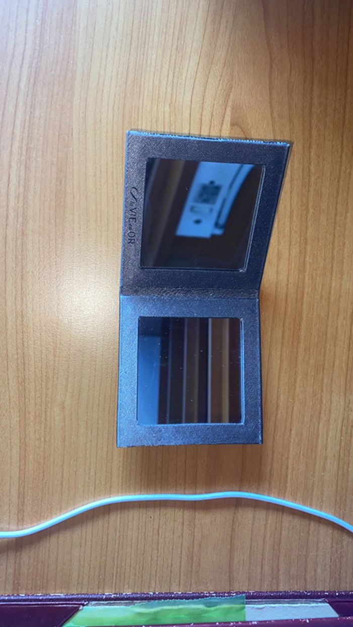 miroir de poche argenté - photo numéro 2