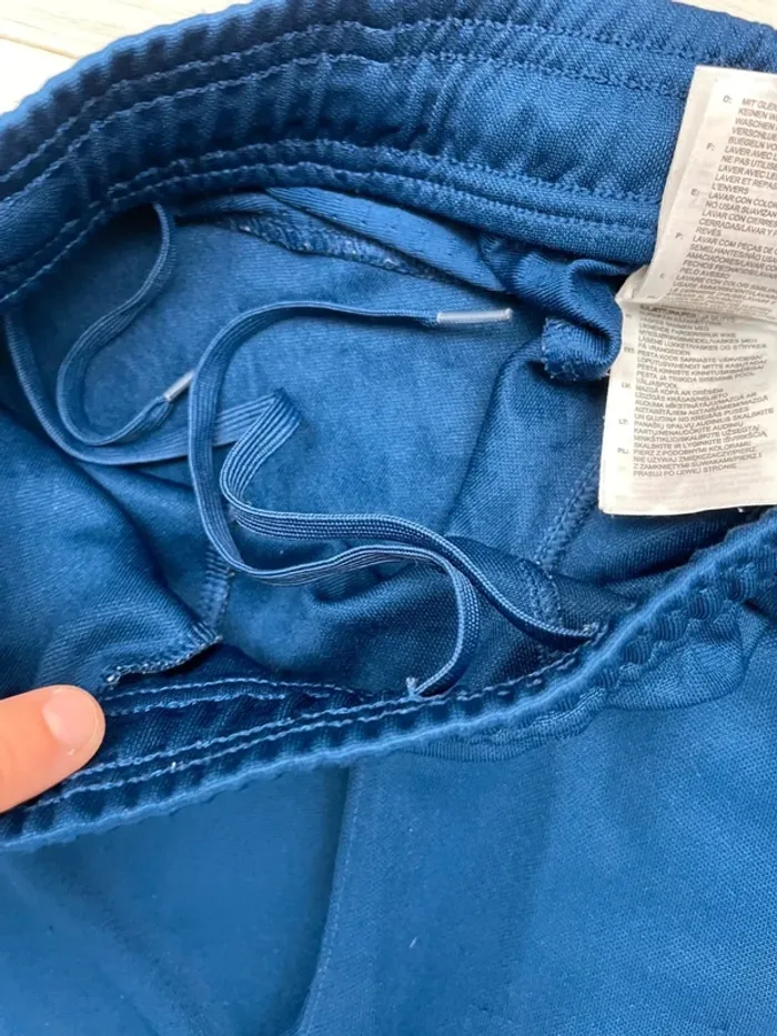 Jogging Adidas blue training pants Tiro 17 Climacool Mens L - photo numéro 9