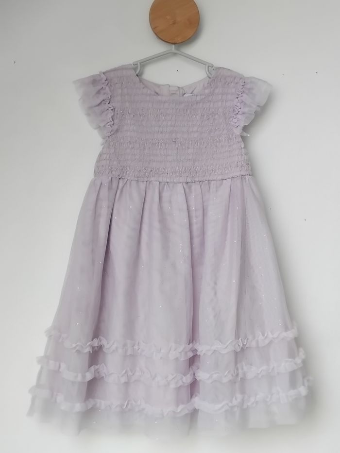 Robe 6 ans Cérémonie Mariage Fête Tulle Paillettes 💜 - photo numéro 1