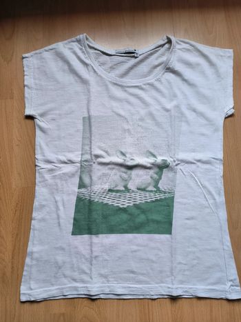 T-shirt blanc lapin Alice Gazouille taille 0/36