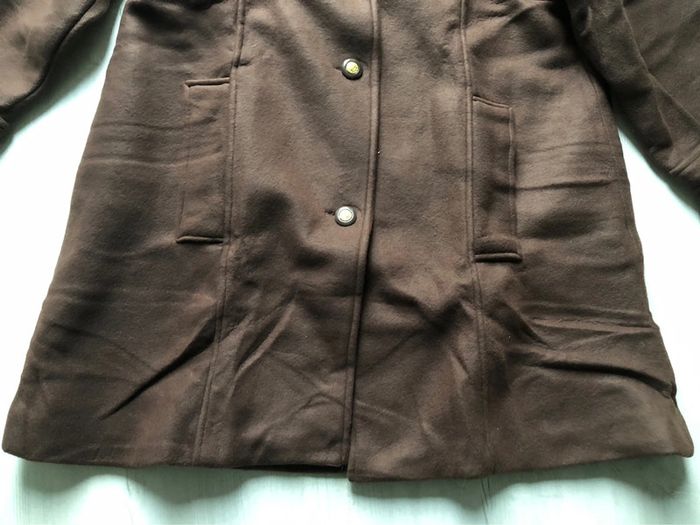 BB- Manteau 3/4 polaire marron à capuche T 42/44  NEUF - photo numéro 4