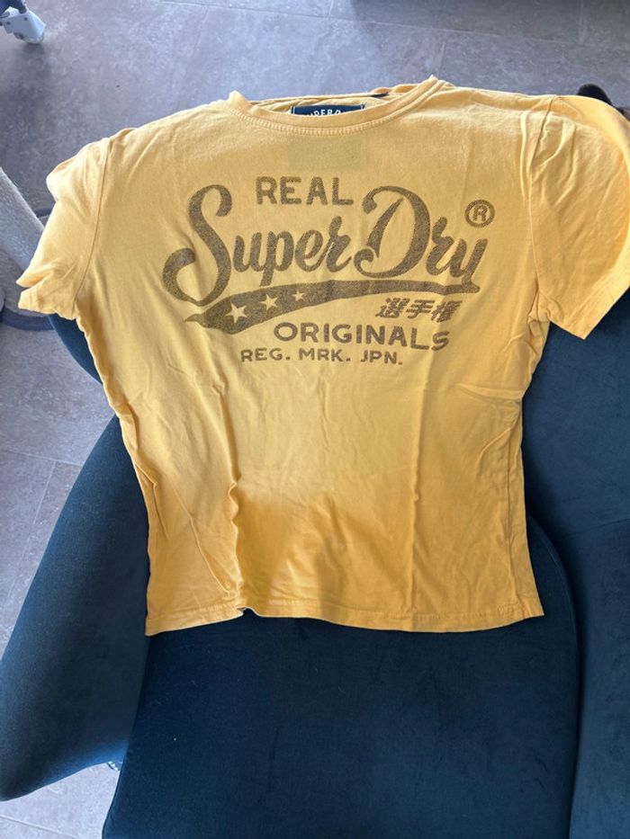 T-shirt jaune superdry