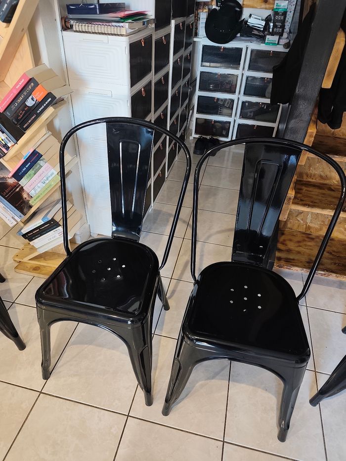 Lot 6 chaises bistrot - photo numéro 4