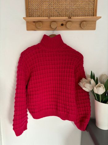 Gros pull mailles rose h&m