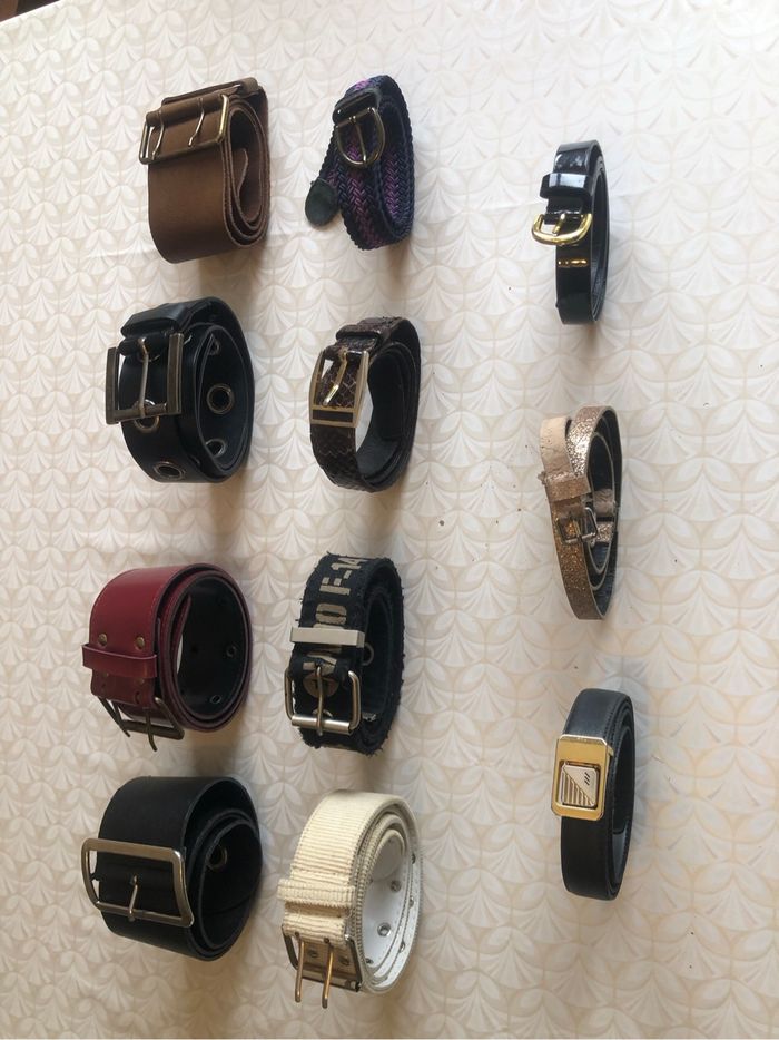 Lot de de 11 Ceintures femme vintage taille 38/40