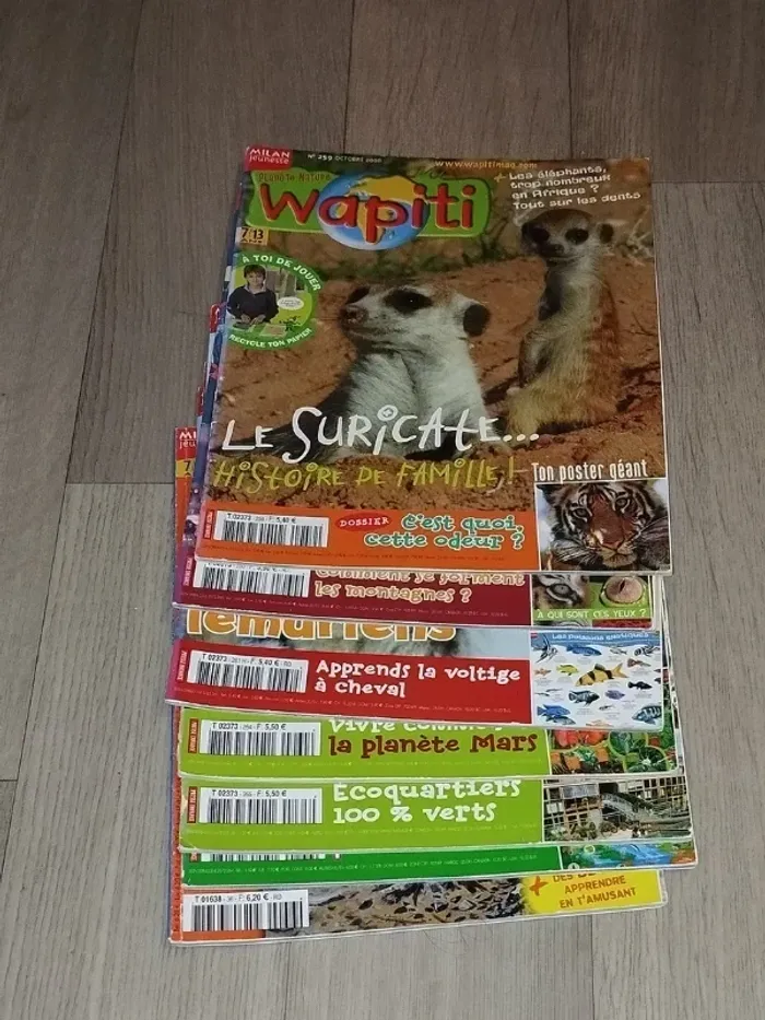 Lot de 7 magazines Wapiti année 2008-09 L025 - photo numéro 2