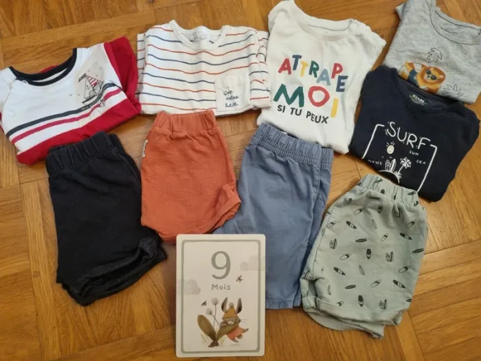 Lot 4 ensembles été 9 mois