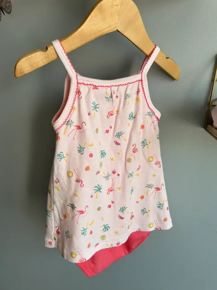 Ensemble robe body + chapeau Petit bateau fille 36 mois neuf - photo numéro 4