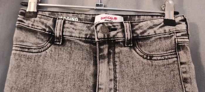 Jegging gris high waist xxxs ou 12 ans environ - photo numéro 6