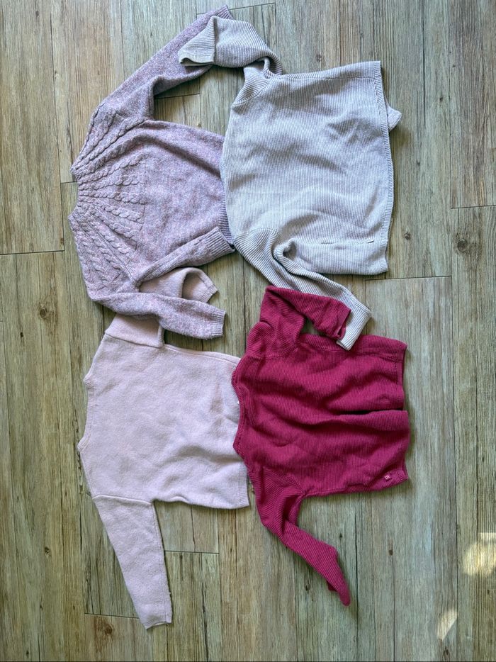 Lot 4 pull / gilet okaidi 4 ans - photo numéro 2