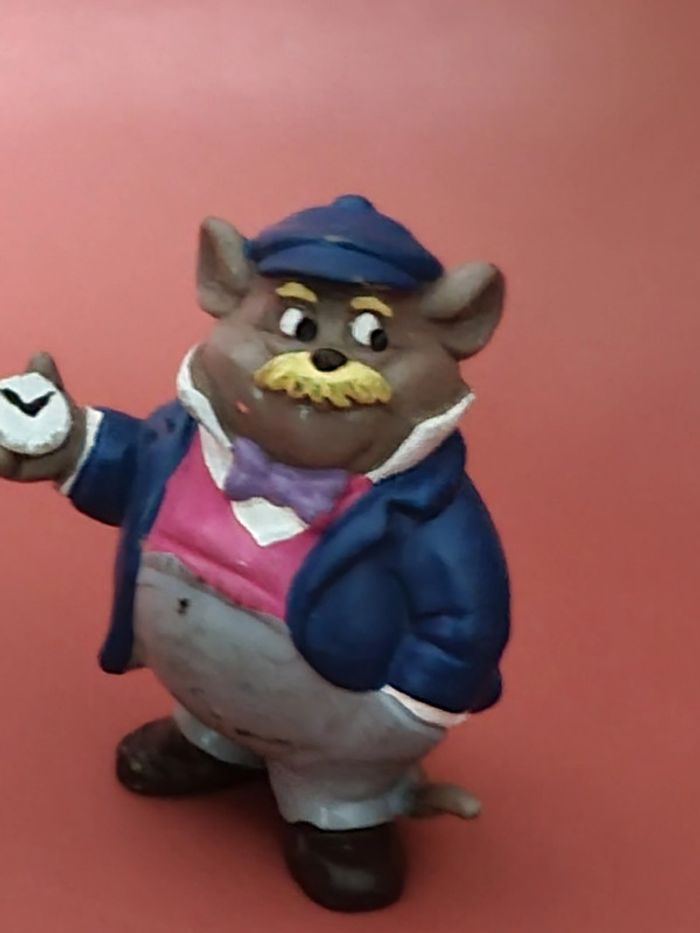 figurine rare Bully Dr Dawson de Basile détective privé Walt disney