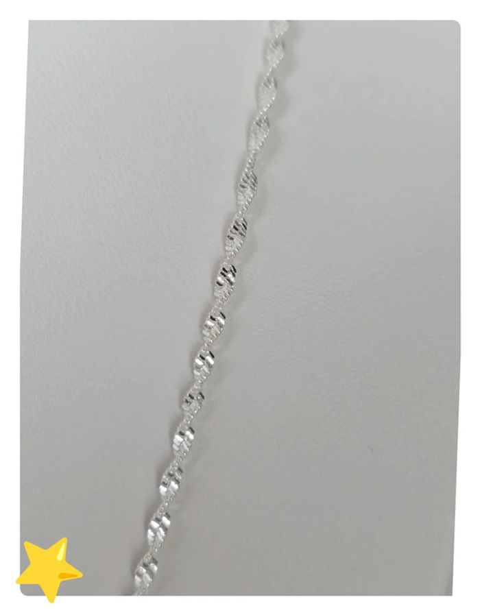 Collier maille Torsadé 2mm 60cm - photo numéro 5