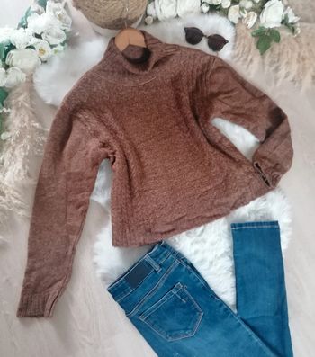 Pull marron d'hiver taille L