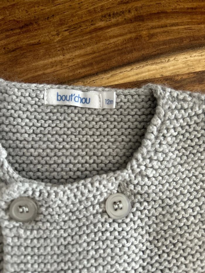 Gilet grosse maille 12 mois - photo numéro 3