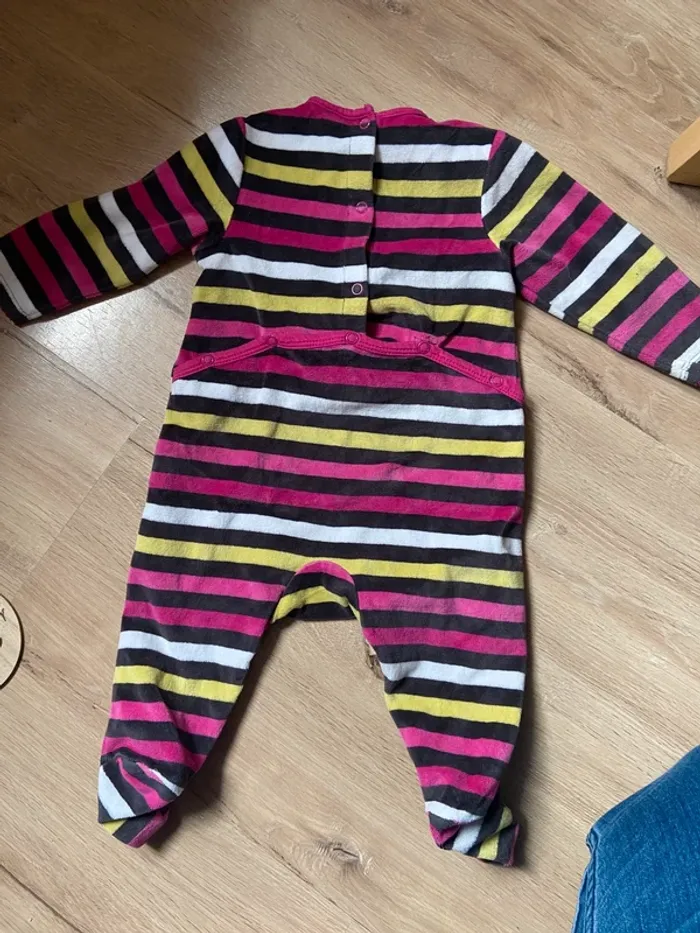 Lot 3 pyjamas chauds 9 mois fille - photo numéro 5