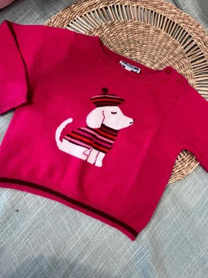 Pull en laine taille 18 mois jacadi