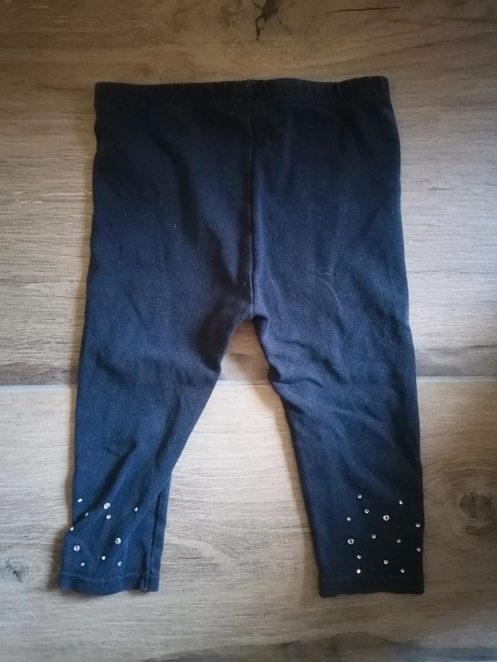 Leggings noir/strass - photo numéro 2