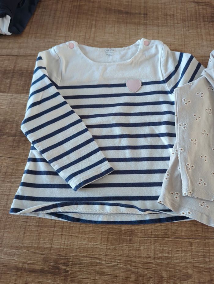 Lot de 2 tee shirts manches longues 23 mois - photo numéro 2