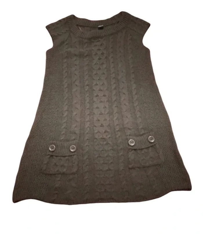 Pull long sans manches tunique d'hiver