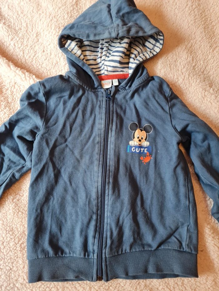Veste zippé 24 mois Disney Baby - photo numéro 2
