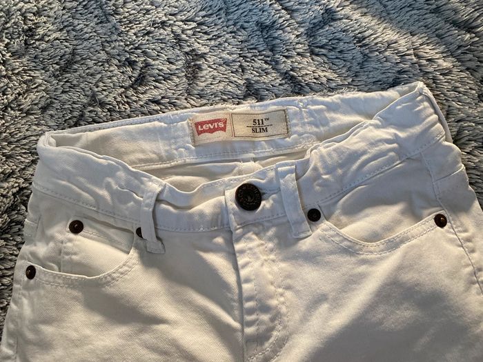 Short en jeans blanc Levi’s - 8 ans - photo numéro 4