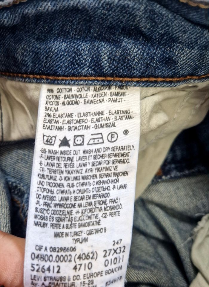 Jean Levi's Bold Curve Straight - Taille W27 (Correspond à un 34 FR) - Bleu Denim - photo numéro 9