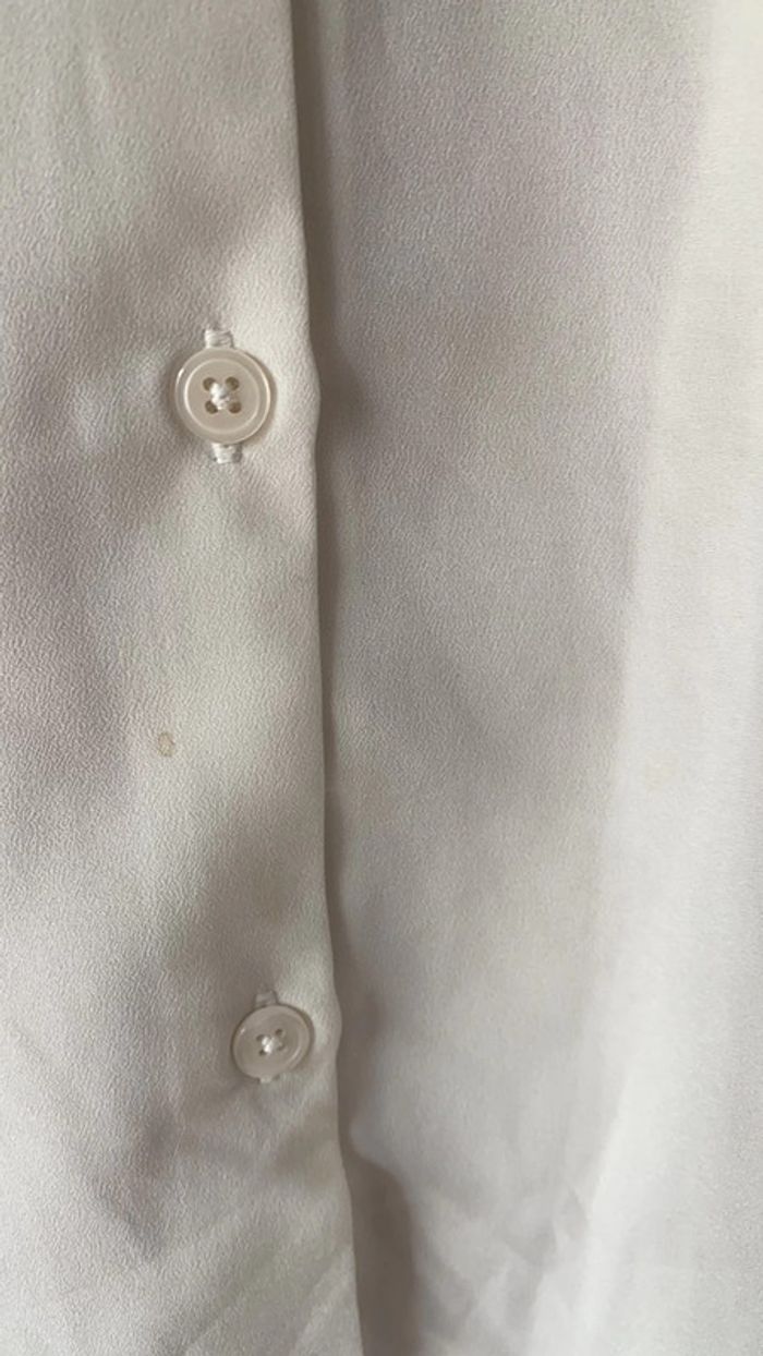 Blouse blanche sans manche avec clous L - photo numéro 6