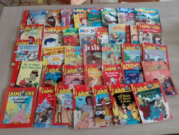 Lot de 37 livres, j'aime lire, je lis dejà ect...
