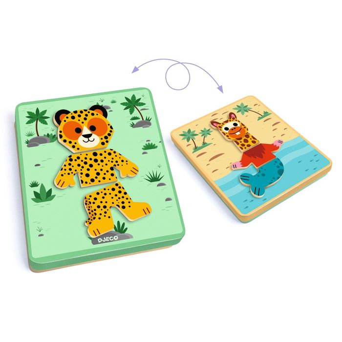 JEUX EDUCATIFS BOIS : Inzebox Mix n match - Djeco NEUF DJ03070 - photo numéro 2