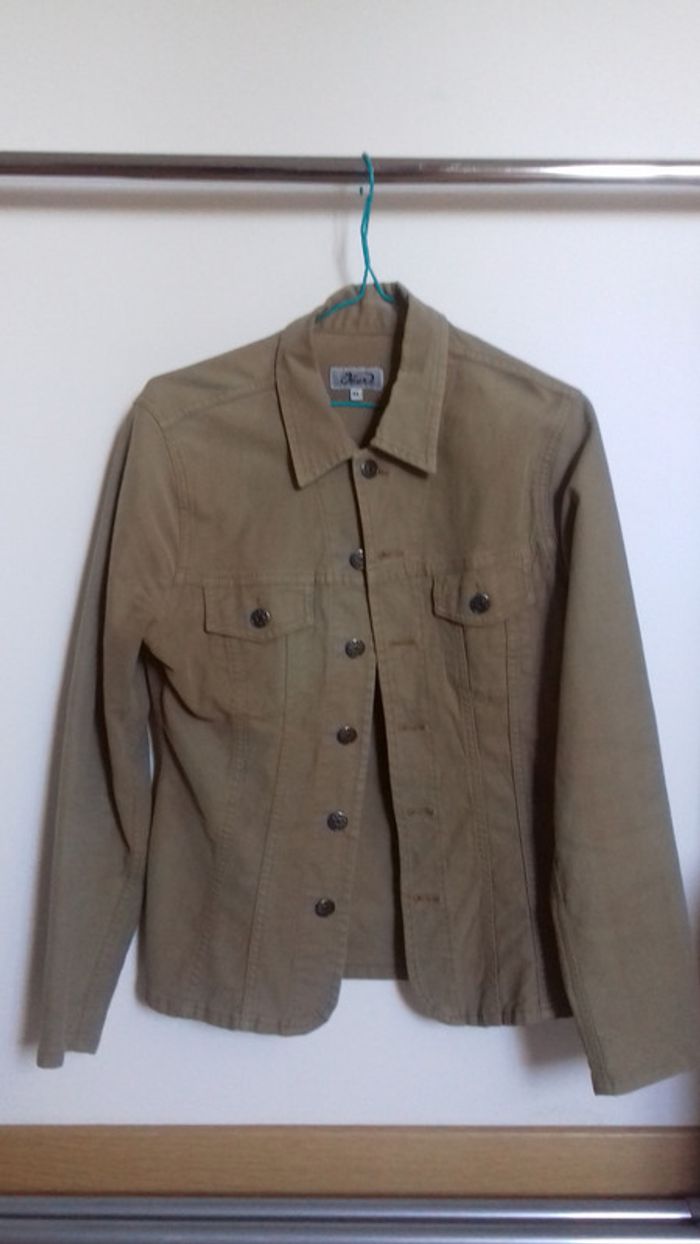 Veste en jeans ocre