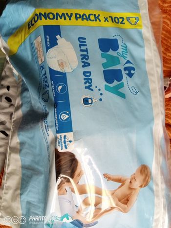 Couche m'y  baby carrefour