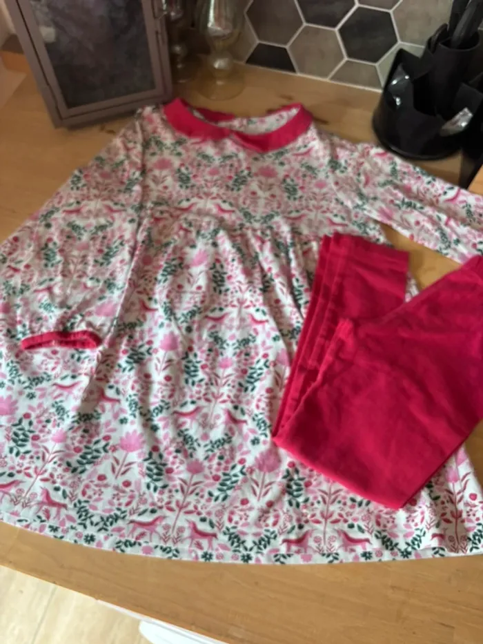 Pyjama chemise de nuit + legging fin • Sergent Major • 5 ans
