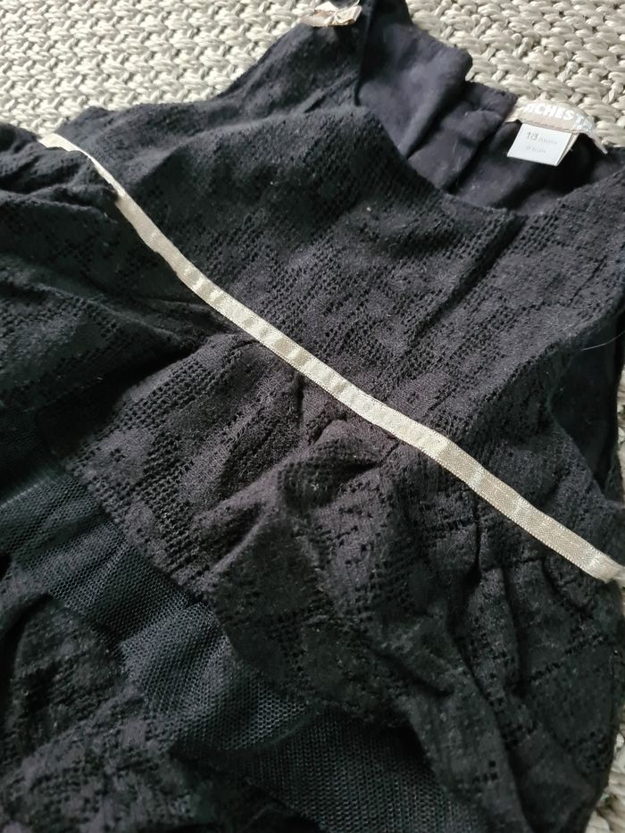 Robe mi longue noire avec volants - 18 mois - photo numéro 3