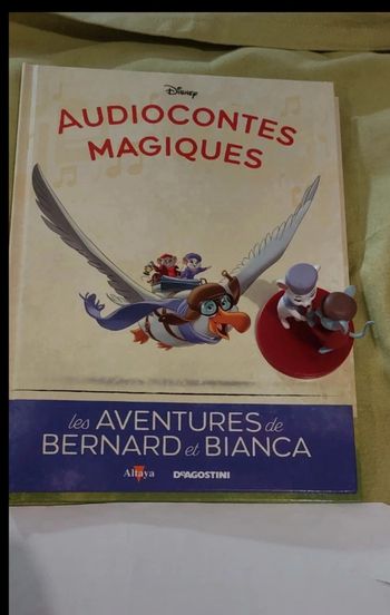 Bernard et Bianca collection audiocontes Magiques Disney Altaya audio conte magic livre & figurine