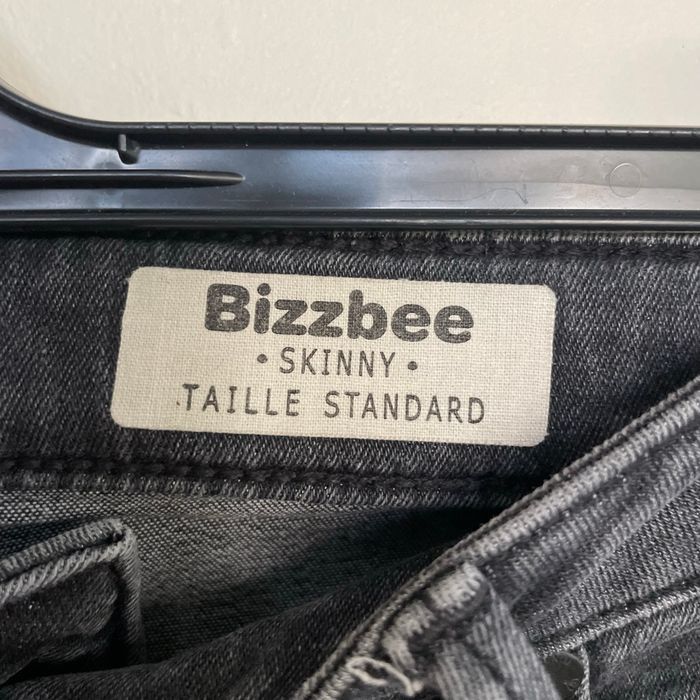 Jean skinny Bizzbee Taille 40 noir/gris délavé taille standard V055 - photo numéro 5