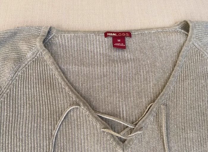 Pull kaki H&M taille M - photo numéro 3