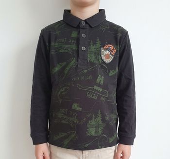 Polo manches longues "Trek à l'Ouest" - La Compagnie des Petits - 5 ans / 110 cm