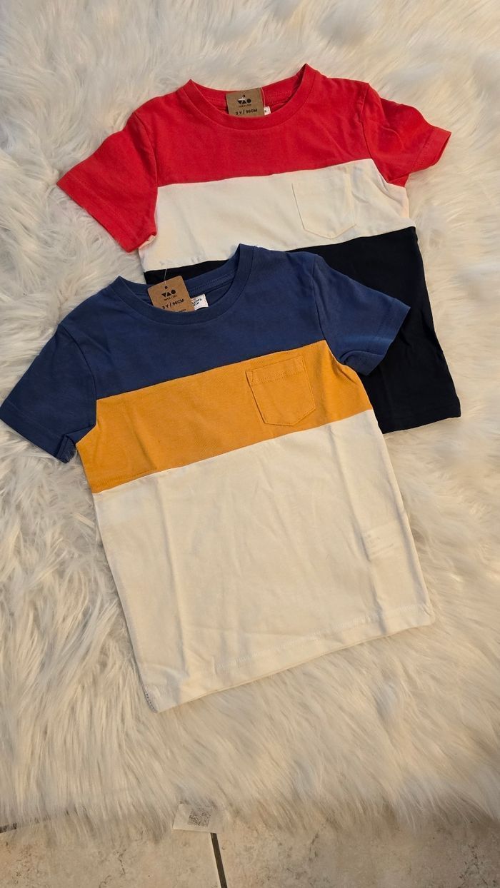 NEUFS (non portés)🏷🏷💙💙 teeshirts Manches Courtes 3ans (96cm) Garçon 💙💙 - photo numéro 3