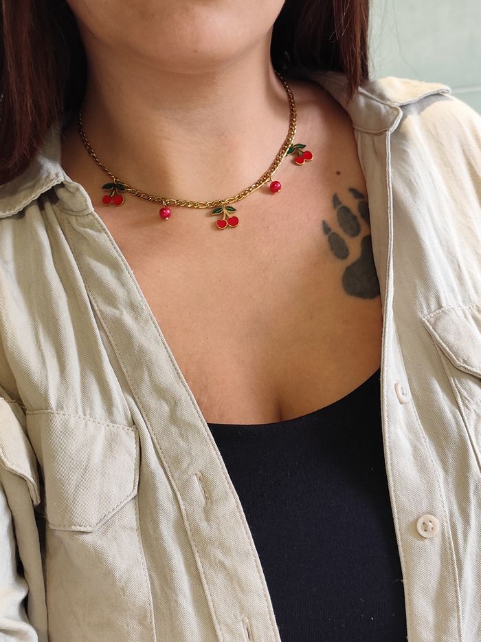Collier cerise 🍒 ✅