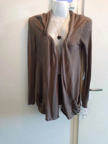 Gilet taupe t 1