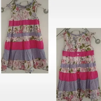 Magnifique robe fleurie doublée sans manches Kenzo taille 4 ans