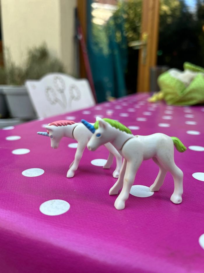 Lot de 2 licornes playmobil - photo numéro 2