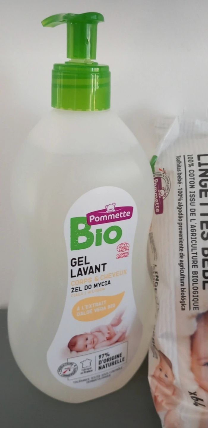 Gel lavant et lingettes pommette - photo numéro 2